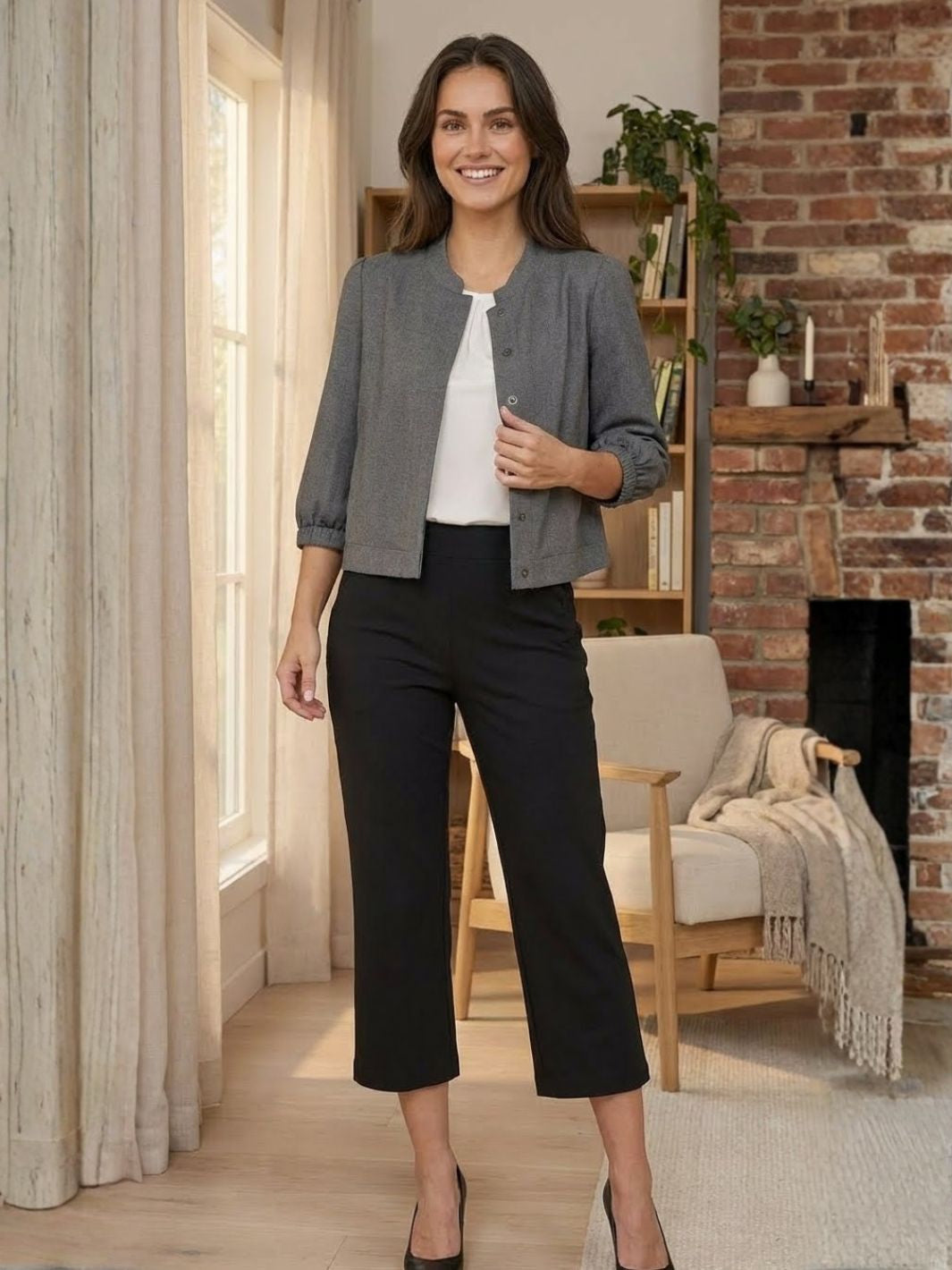 Classic 7/8 pant Black