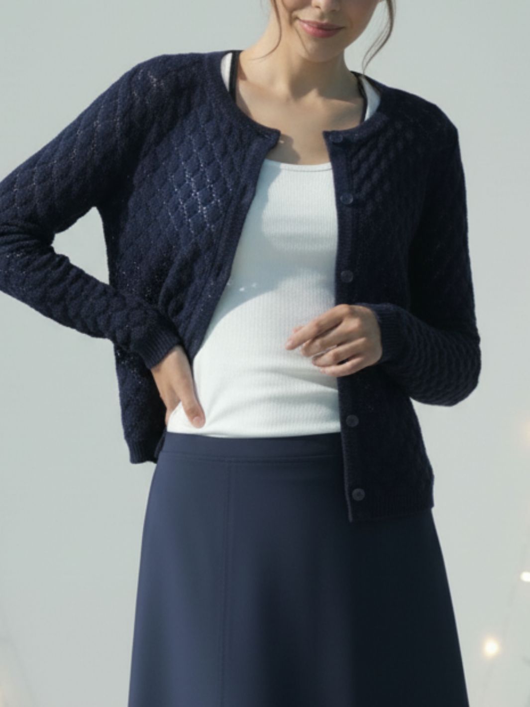 Glow Cardigan Marine