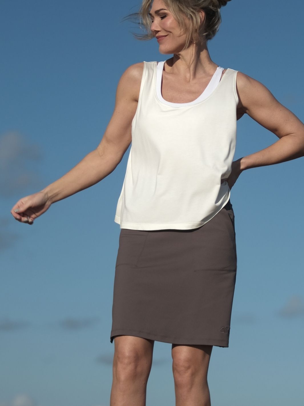Loos'n Up Tank top Off White