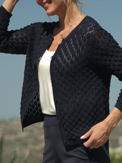 Glow Cardigan Marine