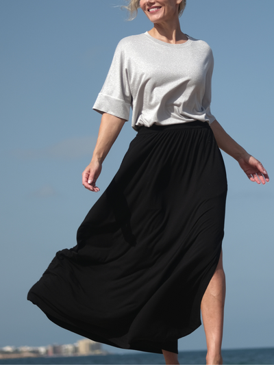 Flowy MAXI skirt Black