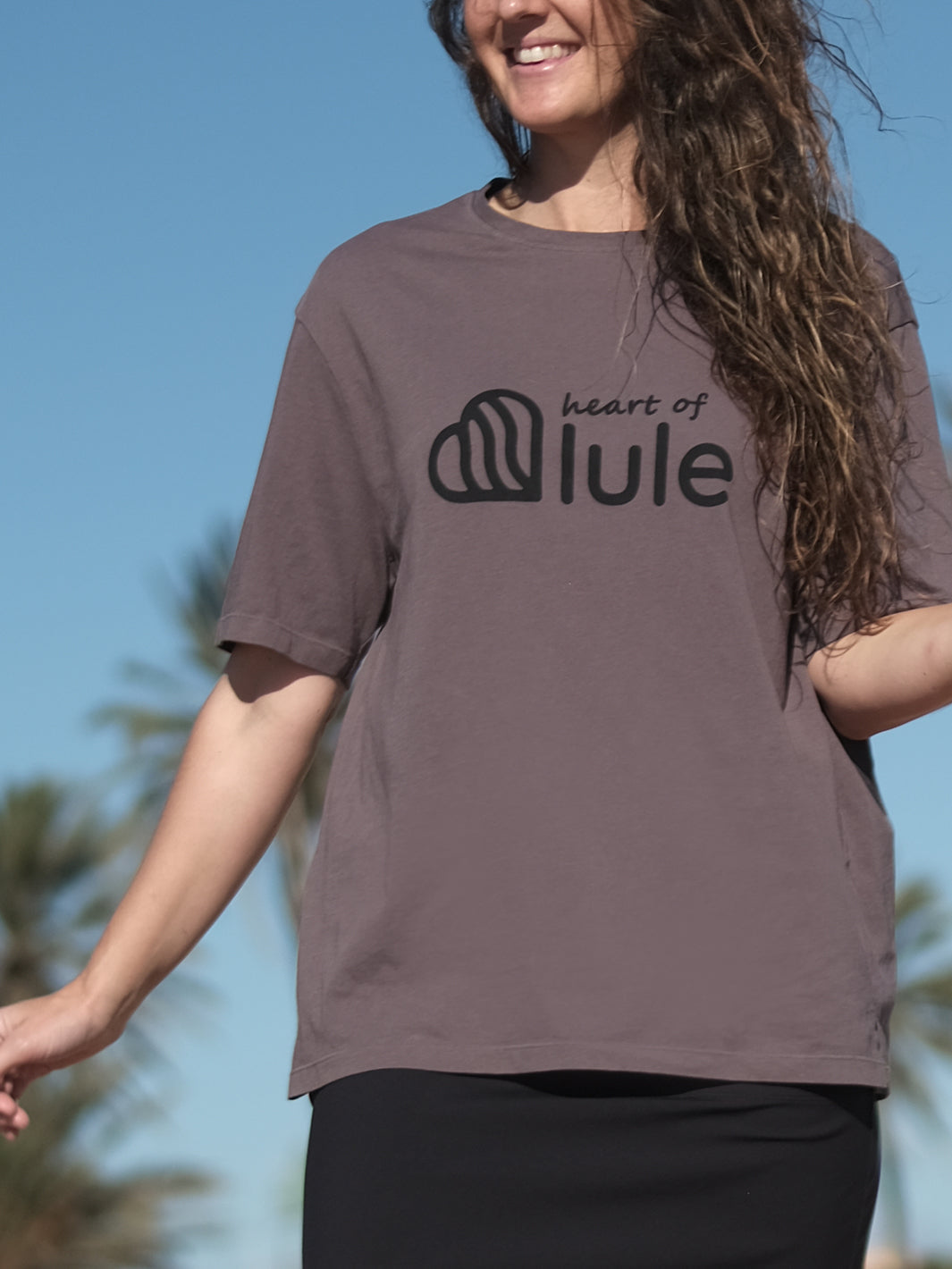 Lule T-shirt Stone