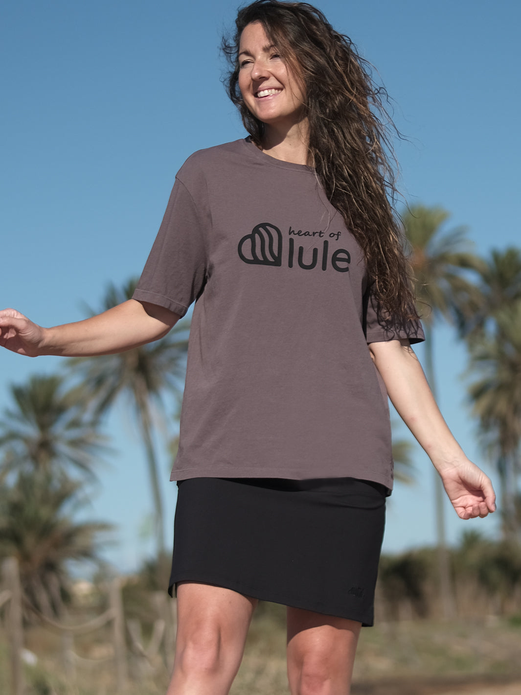 Lule T-shirt Stone