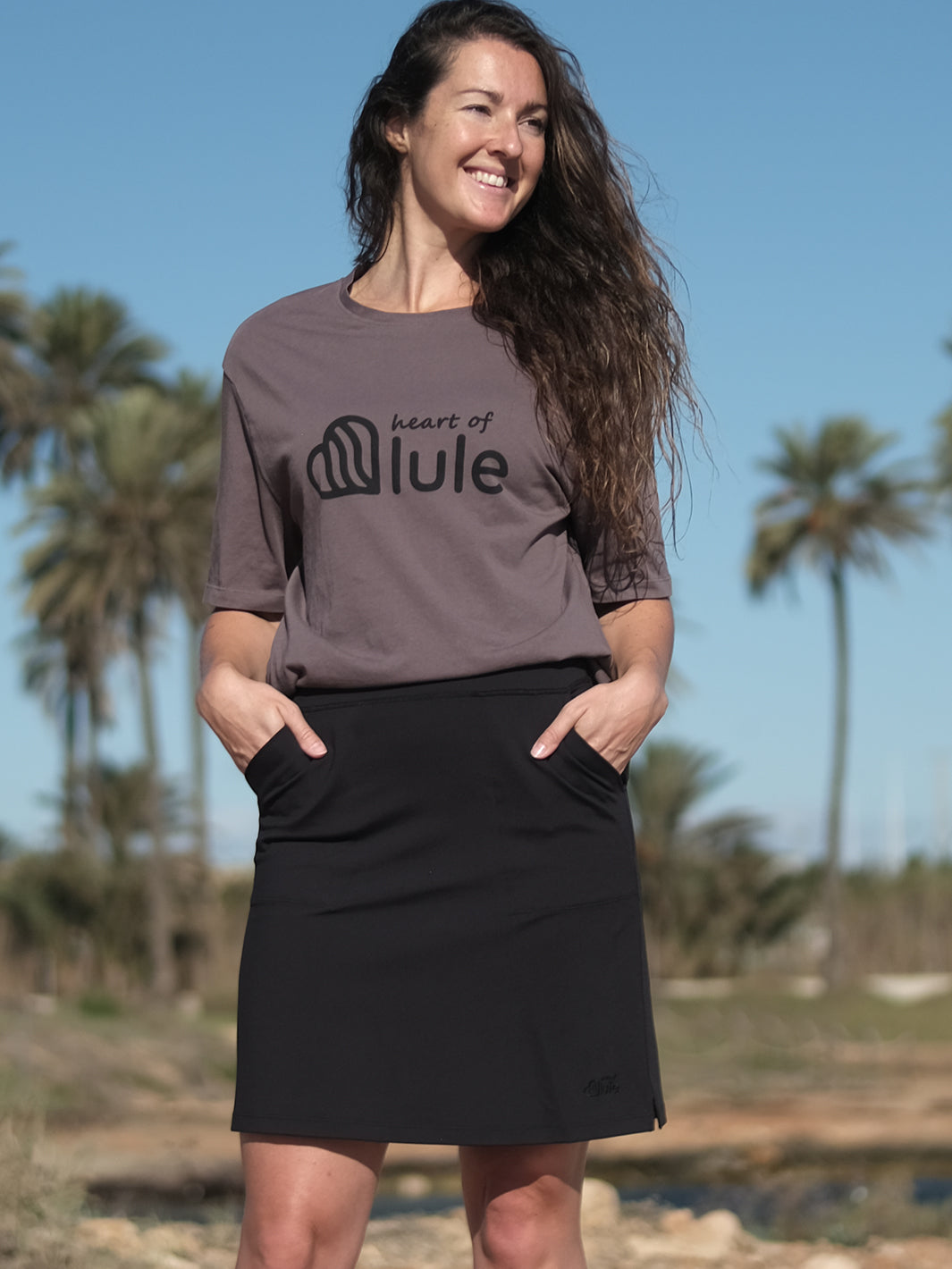 Lule T-shirt Stone