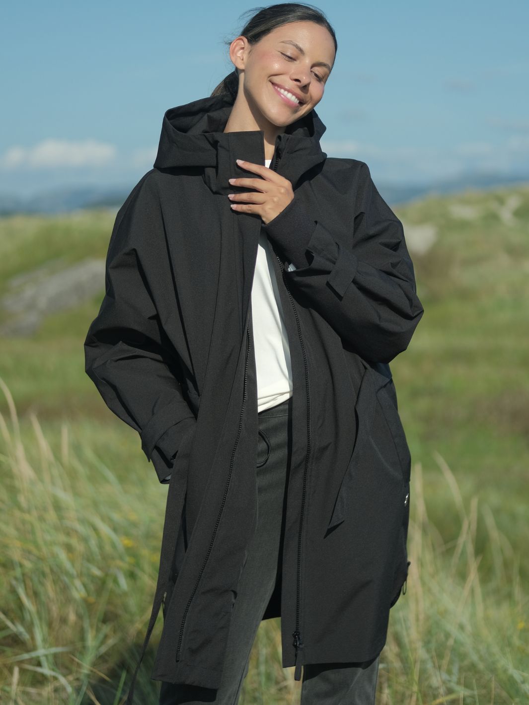 Lule The Wide Jacket Black – Heart of Lule EU