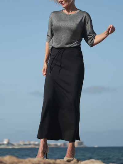 Easy MAXI skirt Black