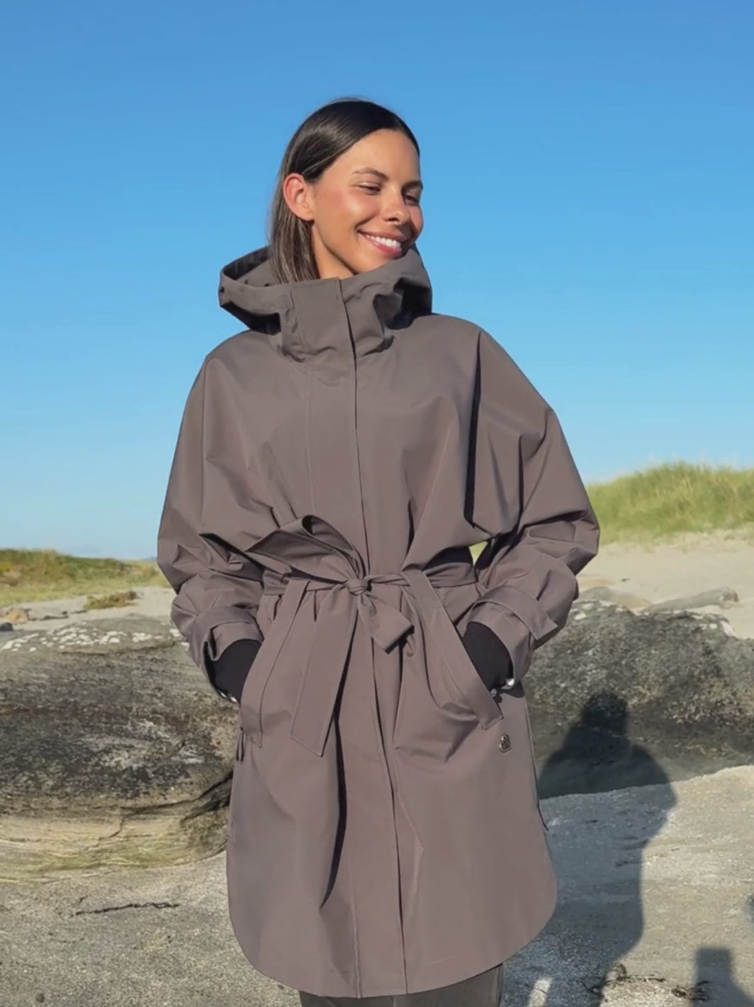 Lule The Wide Jacket Coffee